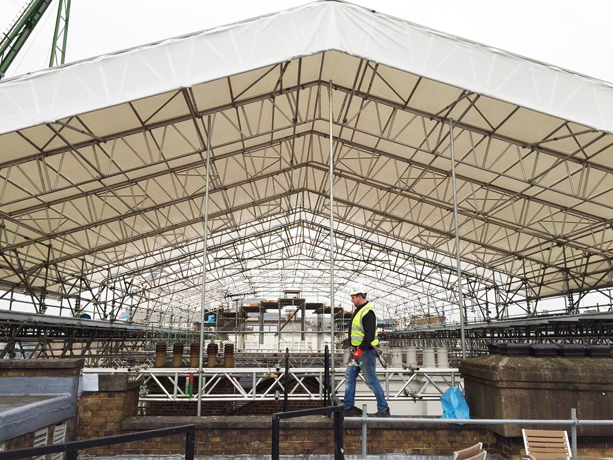 Temporary Roof Structure 
